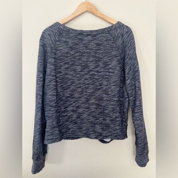 J. Crew Twist-front heathered sweatshirt - Picture 7 of 7